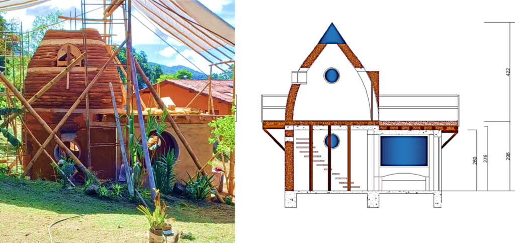 Projeto Deméter - Tiny House com cúpula em hiperadobe - Projeto Biohabitate